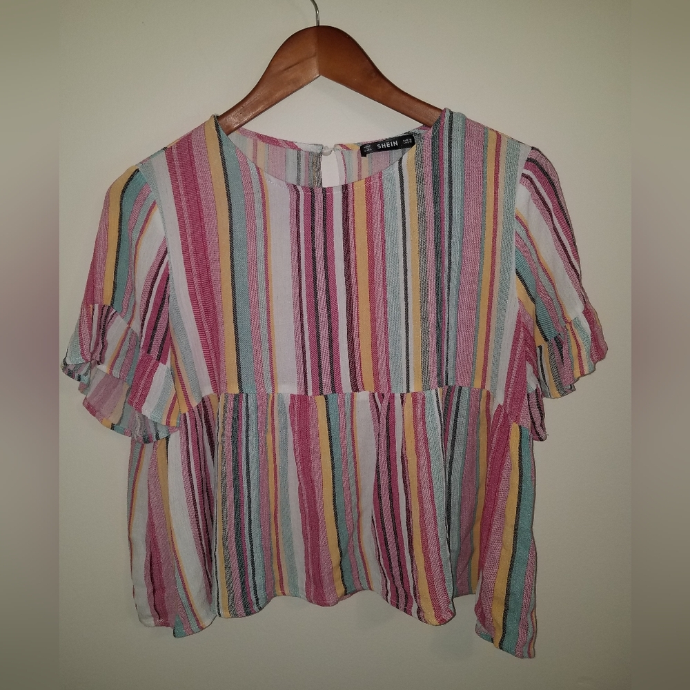 Shein Multicolor Striped Women's Top